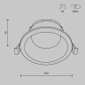 Встраиваемый светильник MAYTONI SHARE DL126-GX53-B